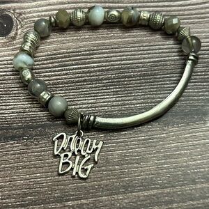 Beaded Bracelet with 'Dream Big' Charm‎